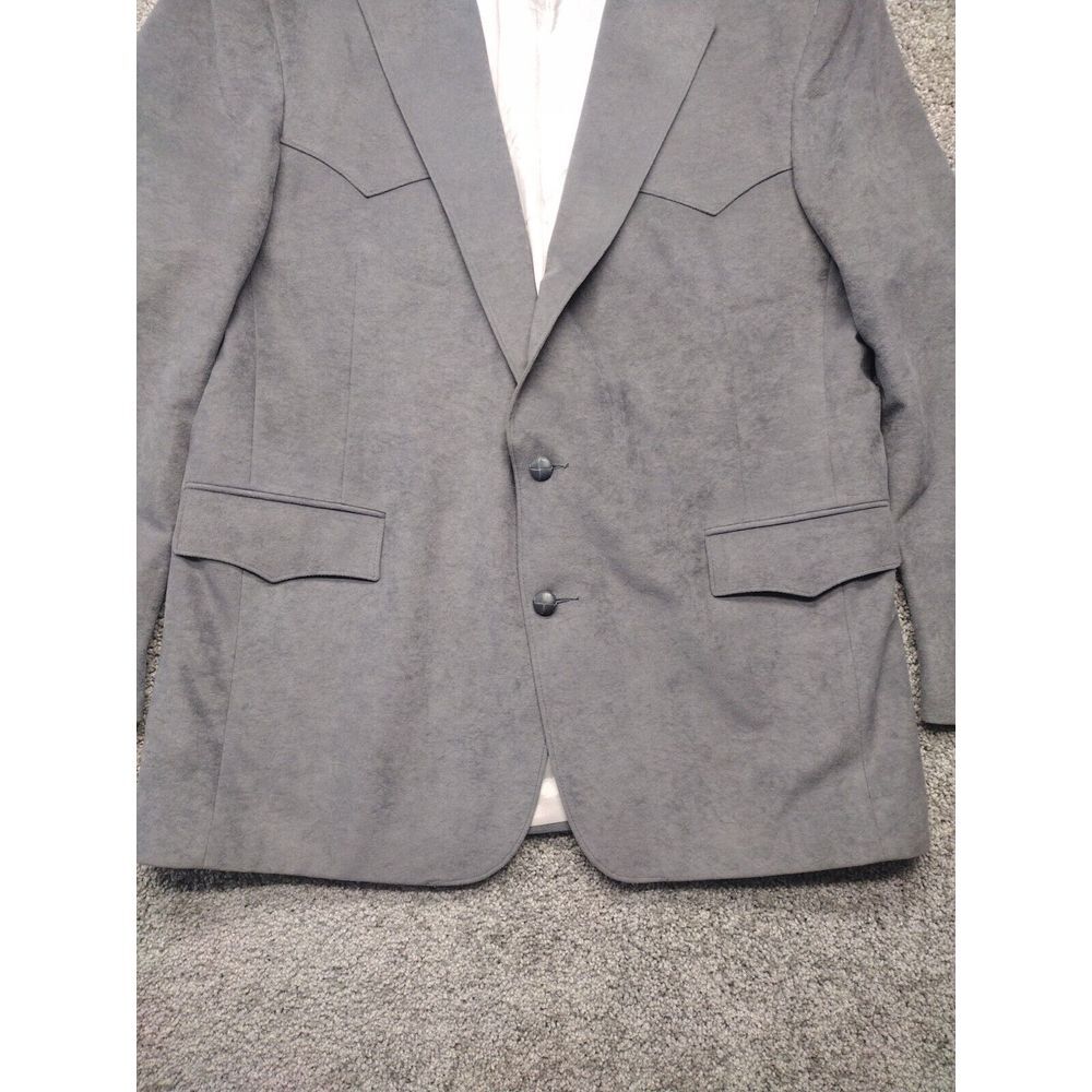 NWT Pagano West Vintage USA Gray Rockabilly Blazer western sport coat 48L NOS - Picture 5 of 16
